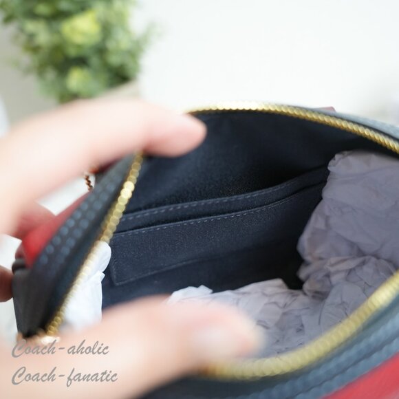 NWT Coach CBM68 Mini Rowan Crossbody Bag In Colorblock Signature Canvas - Picture 10 of 11